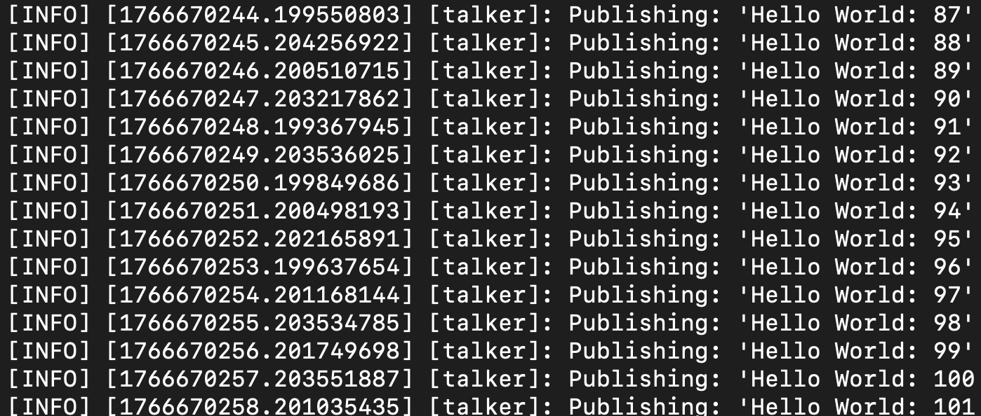 Talker 실행